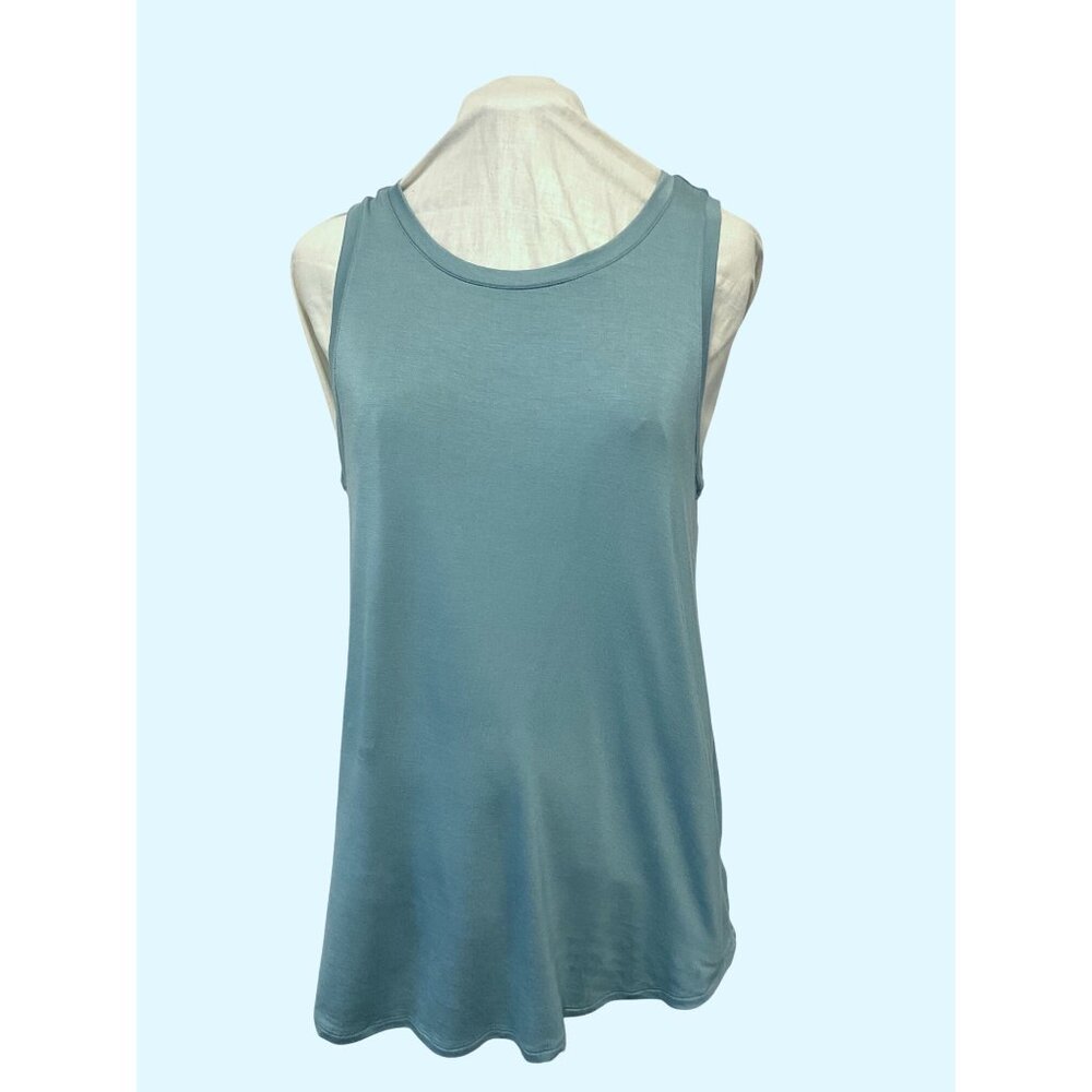 Gap Womens Loose Fit Tank Top Medium Light Blue Soft Stretchy Fabric